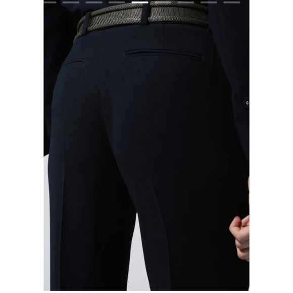 Brand New The Kooples Marta Crepe Suit Pants in Flowing Navy Size 34 FR/ 2 U.S. - Picture 5 of 14